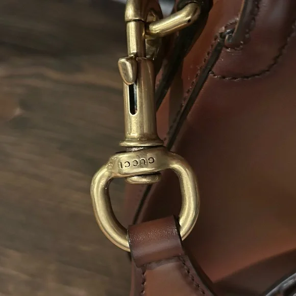 Gucci Medium Lady Web Ombre Brown- Leather Strap - Picture 5 of 7